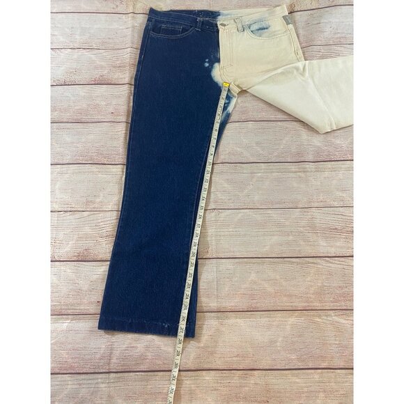 Versace Jeans Couture Two Tone Cropped Jeans(Altered) - W33 - Picture 5 of 15